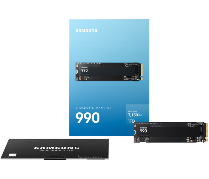 Samsung SSD 990 1TB M.2 2280 PCI-E x4 Gen4 NVME MZ-V9V1T0BW