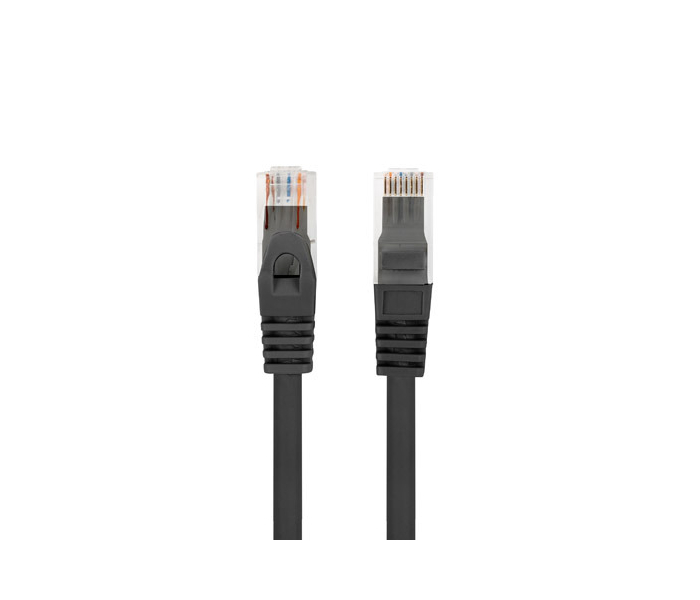 Lanberg Patchcord kat.6 UTP LSZH CU 1.5m czarny PCU6-10CU-0150-BK