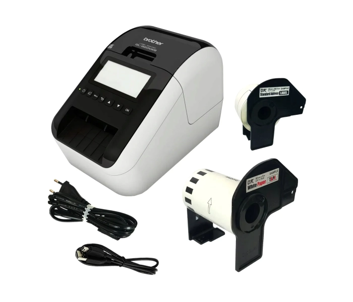 Brother QL-820NWB drukarka etykiet z zestawem taśm DK-11201 DK-22251