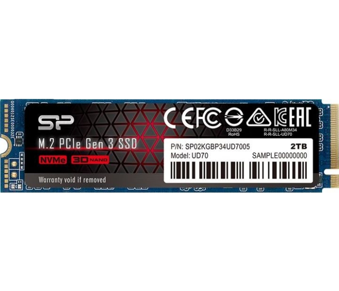 Silicon Power P34UD70 2TB M.2 PCIe Gen3x4 NVMe SP02KGBP34UD7005