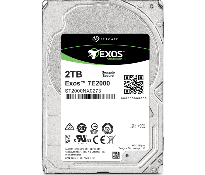 Dysk HDD 2TB Seagate Exos 7E2000 2.5'' SAS 12Gb/s ST2000NX0273 Serwerowy