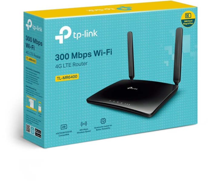 TP-Link TL-MR6400 Router LTE 4G WiFi N300 300 Mb/s 4x LAN SIM