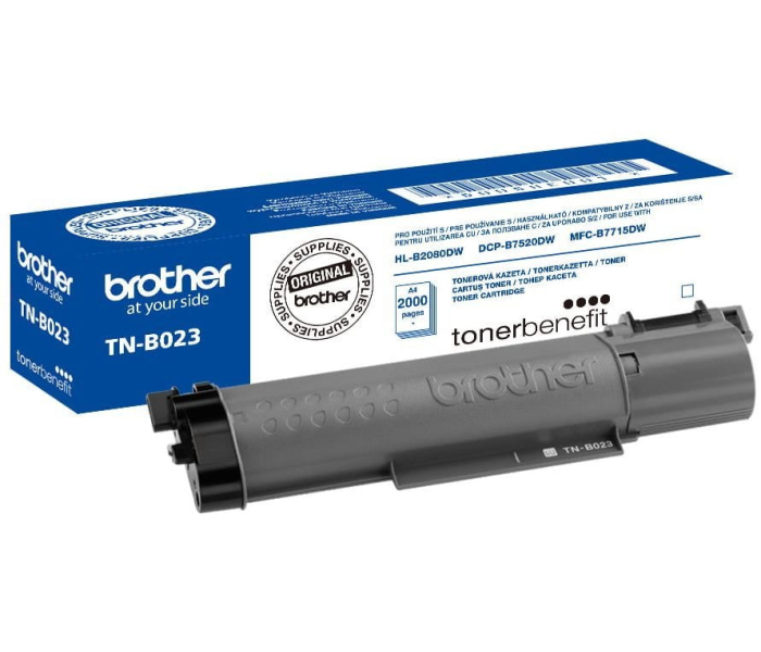 Brother TN-B023 Toner Czarny Oryginalny 2000 stron do DCP-B7520DW HL-B2080DW MFC-B7715DW