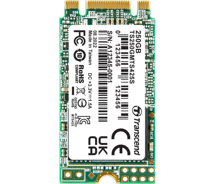 Transcend TS250GMTS425S 250GB M.2 2242 SATA III