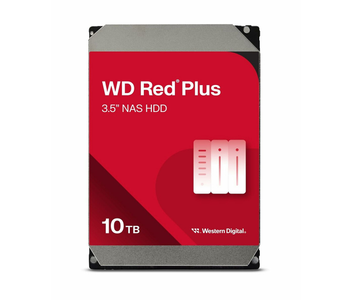 Dysk HDD Western Digital WD Red Plus 10TB 3,5'' SATA3 7200obr/min 256MB