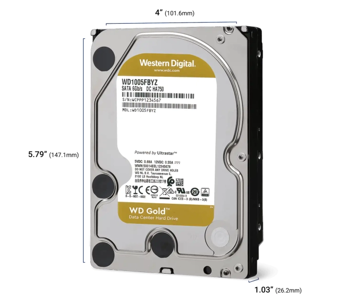 Western Digital Gold Enterprise 14TB 3,5