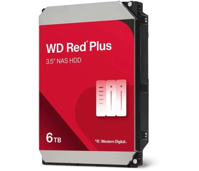 Dysk HDD WD Red Plus 6TB 3.5'' SATA III WD60EFPX Western Digital 6 TB