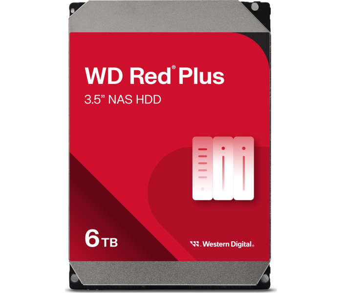 Dysk HDD WD Red Plus 6TB 3.5'' SATA III WD60EFPX Western Digital 6 TB