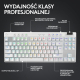 Logitech PRO X TKL LIGHTSPEED GX Brown White 920-012148 – bezprzewodowa klawiatura gamingowa TKL RGB, LIGHTSPEED, Bluetooth, QWERTY