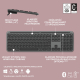 Logitech Signature Slim K950 920-012465 Klawiatura Bezprzewodowa Bluetooth USB