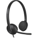 Słuchawki z mikrofonem Logitech H340 USB nauszne do komputera czarne