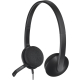 Słuchawki z mikrofonem Logitech H340 USB nauszne do komputera czarne