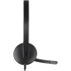 Słuchawki z mikrofonem Logitech H340 USB nauszne do komputera czarne