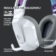 Logitech G733 Lightspeed White 981-000883 – bezprzewodowy zestaw słuchawkowy do gier RGB