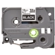 Taśma do drukarki Brother TZe-345 18mm 8m biała czarny nadruk laminowana