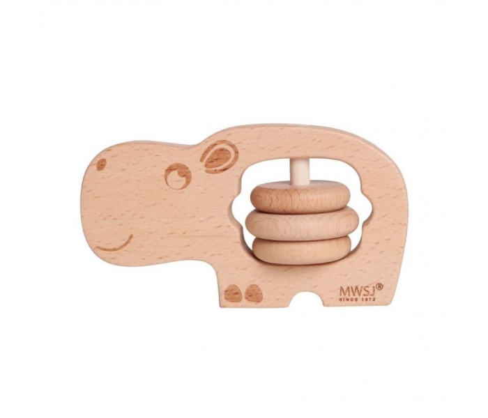 Grzechotka hipopotam drewniana-2259459