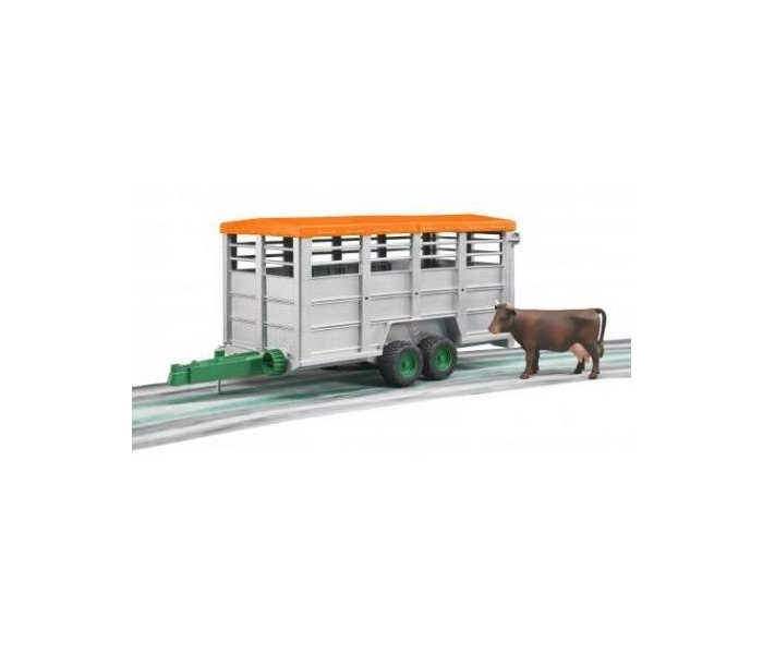Przyczepa 2-osiowa do przewozu krów z figurką krowy-2259792