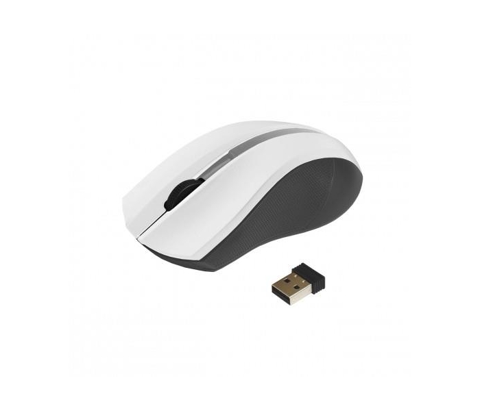Mysz bezprzewodowo-optyczna USB AM-97B biała-2554657
