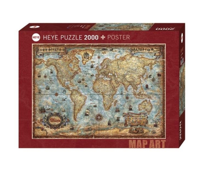Puzzle 2000 elementów Świat-3124248