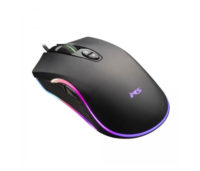 Mysz gamingowa przewodowa Nemesis C365 6400 DPI 7P RGB LED programowalne przyciski czarna-3322408