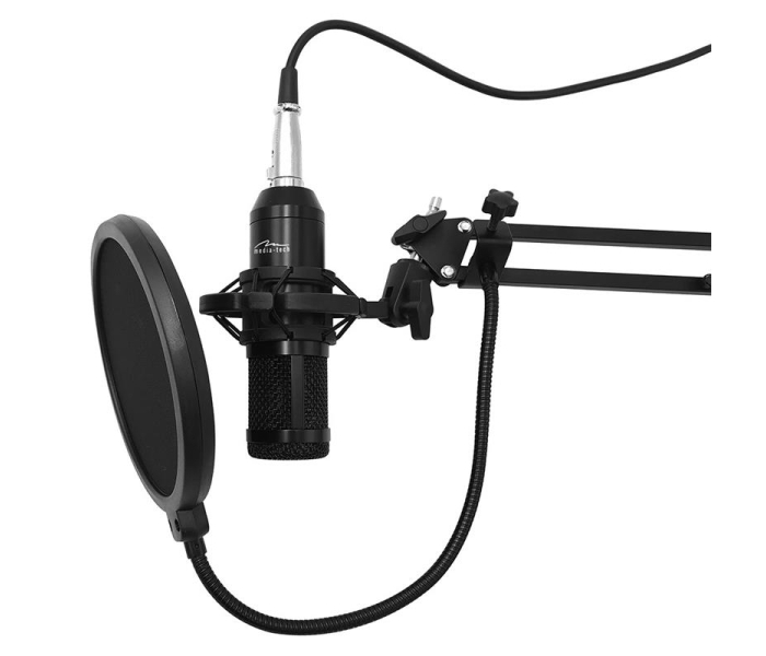 Mikrofon studyjny z zestawem akcesoriów pojemnościowy MT397K czarny-3386732