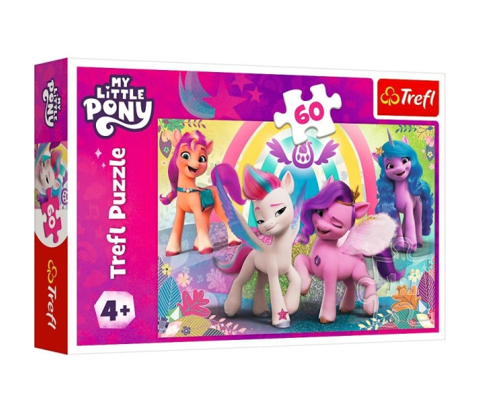 Puzzle 60 elementów W świecie przyjaźni Kucyki Pony-3397392