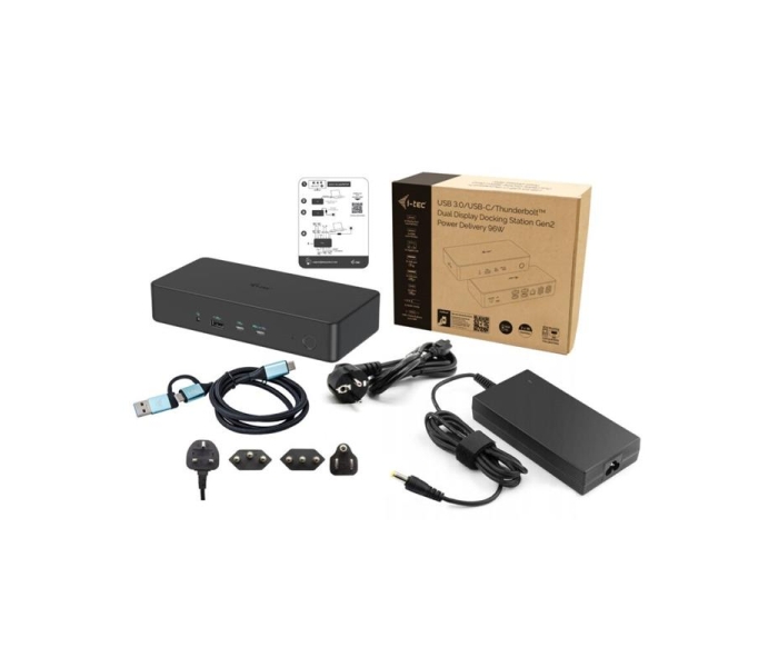 Stacja dokująca USB 3.0 / USB-C / Thunderbolt 3 Professional Dual 4K Display Docking Station Generation 2 + Power Delivery 100W -3427694
