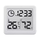 Termometr/higrometr z funkcją zegara GB384W Biały-3435894