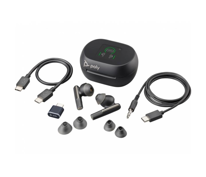 Słuchawki Voyager Free 60+ UC Carbon Black Earbuds BT700 USB-C 7Y8G4A -3451885