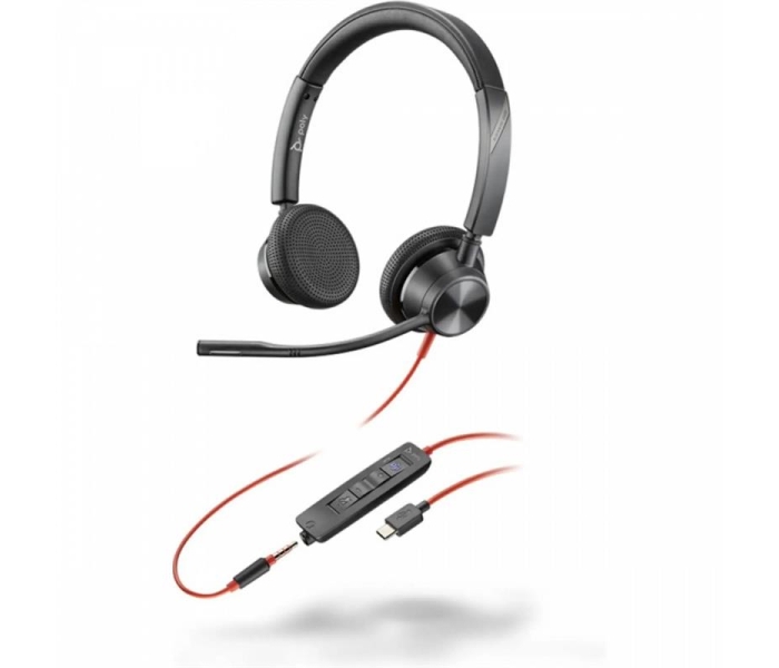Słuchawki Blackwire 3325 ST MS Cert. USB-C 3.5mm plug USB-C/A 8X222AA -3451908