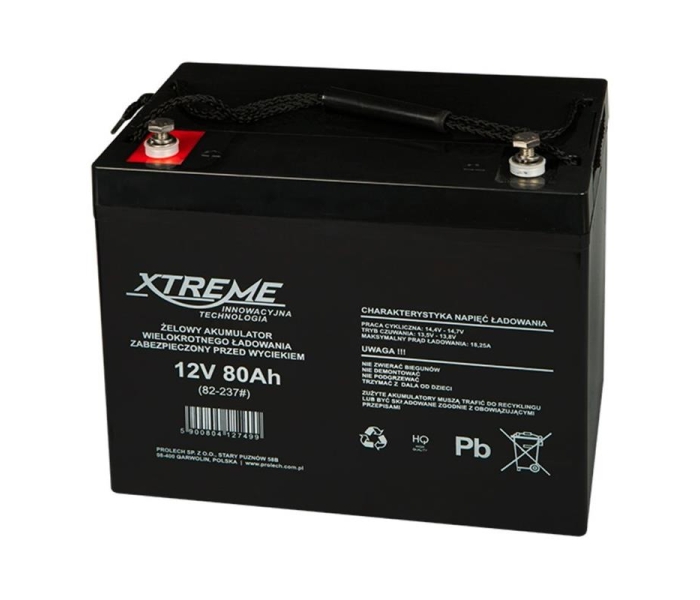 Akumulator żelowy 12V 80Ah XTREME-3488910