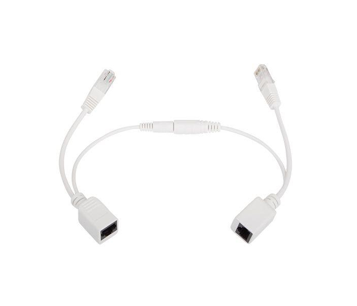 Adaptery PoE Gembird PP12-POE-0.15M-W UTP 15 cm białe 2 szt.