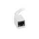 Adaptery PoE Gembird PP12-POE-0.15M-W UTP 15 cm białe 2 szt.