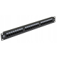 Patchpanel kat.5e 19" 24p UTP z półką 1U Neku 22.0002