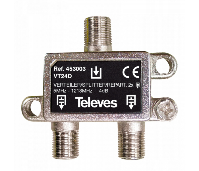 Splitter Televes Splitter na 2 TV 2 drożny rozgałęźnik