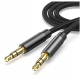 Kabel audio 3,5 mm Jack M/M 1 m AUX stereo minijack do telefonu, PC, auta